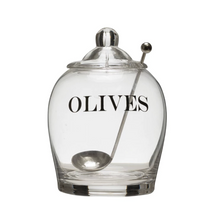  Glass Jar with Slotted Spoon