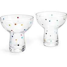  Polka Dot Cocktail Glasses - Set of 2