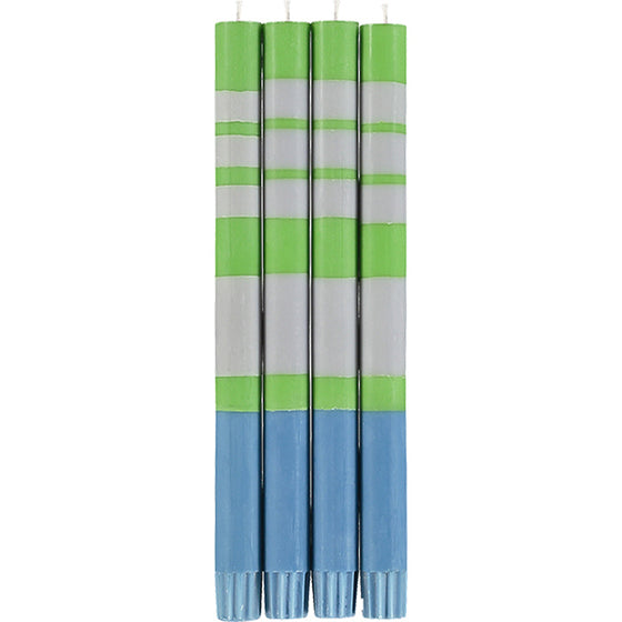 Striped Taper Candles