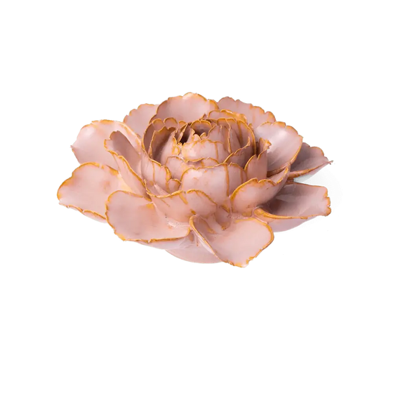 Rose Pink Camellia Ceramic Flower