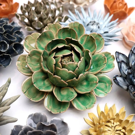 Artichoke Ceramic  Flower