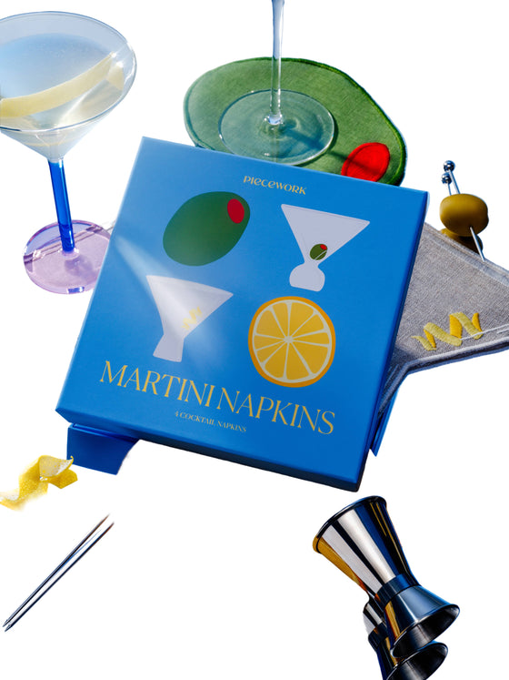 Martini Cocktail Napkins - Set of 4
