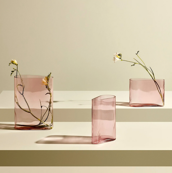 Mist Vase Collection, Dusty Rose