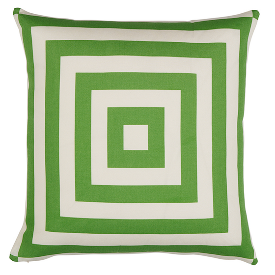 Schumacher Outdoor Pillow, Green
