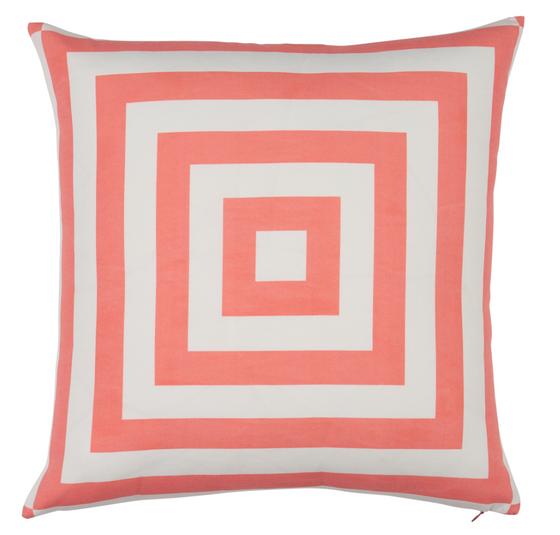 Schumacher Outdoor Pillow, Pink