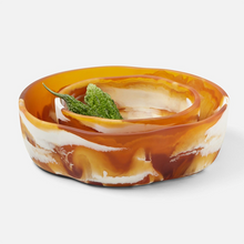  Swirled Resin Serving Bowls, Set of 2