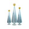 Pleated Trees with Topper,  Set of 3