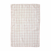 Graphic Stripe Linen Tea Towel - Clay