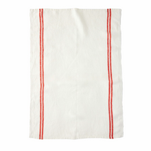  Brasserie Stripe Linen Tea Towel - Clay
