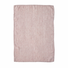  Tangier Stripe Linen Tea Towel - Clay