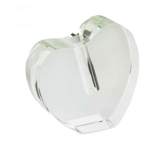  Large Crystal Heart Bud Vase - Clear