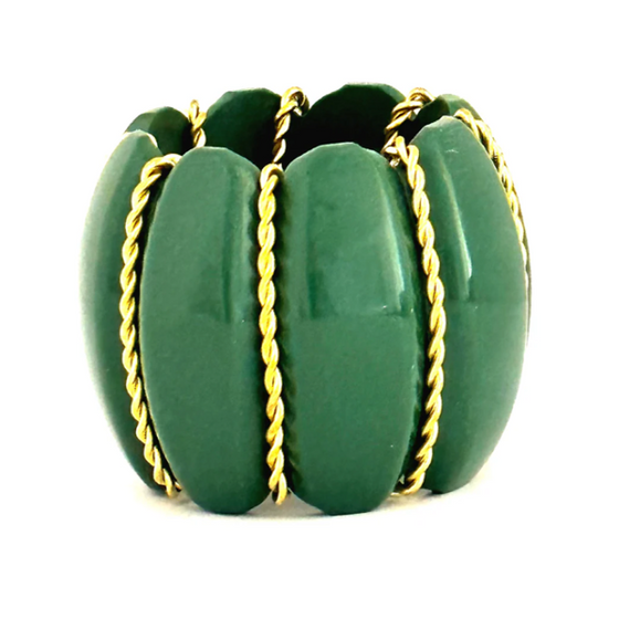 Green Napkin Ring - Set of 4