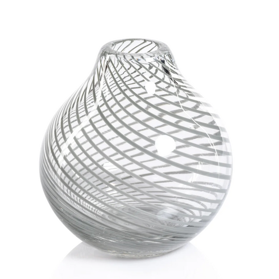 Claire Bud Vase - Grey Swirl Onion