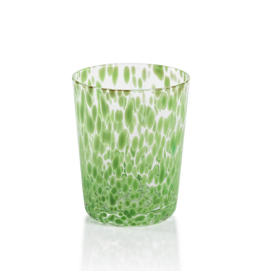 Gigi Speckled Green Tumbler - set of 4