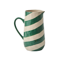  Cabana Striped Ceramic Pitcher