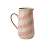 Cabana Striped Ceramic Pitcher