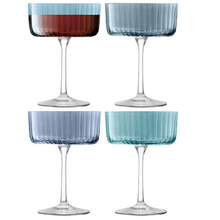  Fluted Coupe Glasses, Set of 4