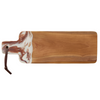 Swirled Resin Teak Serving Board Narrow