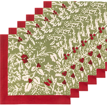  Baies de Houx Red & Green Napkins