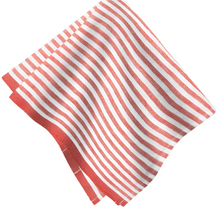  Ticking Stripe Napkins - Tomato