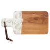 Swirled Resin Teak Serving Board Small