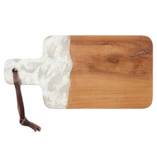  Swirled Resin Teak Serving Board Small