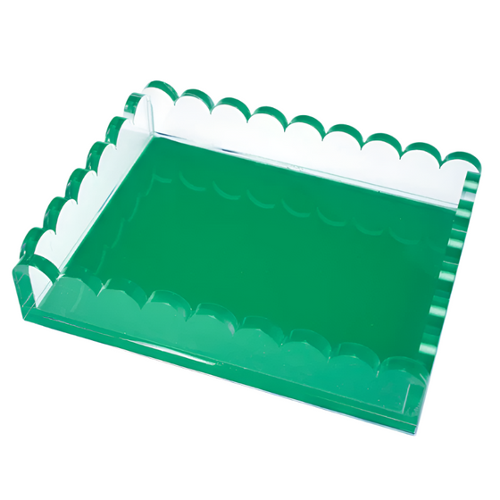 Scallop Tray Green