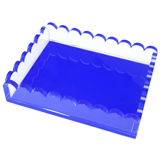 Scallop Tray Blue