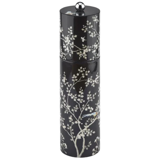 Black Chinoiserie Salt & Pepper Grinder