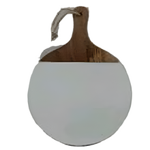  Wooden and Enamel Round Chopping Board