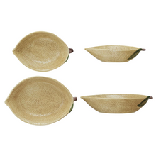  Hand-painted Stoneware Lemon Bowls - Set of 2