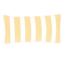  Yellow Striped Lumbar Pillow