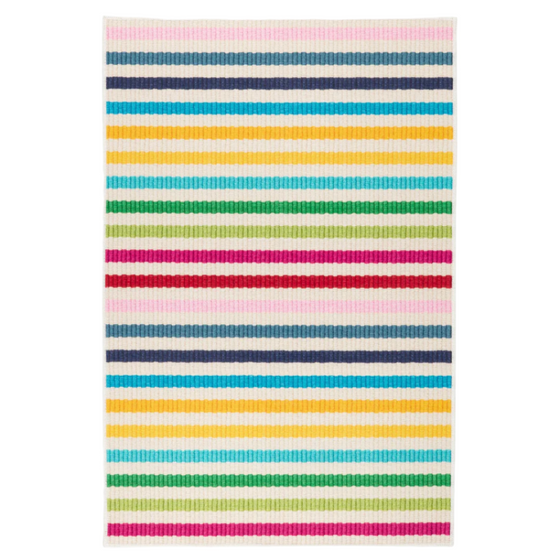 Rainbow Stripe Washable Rug