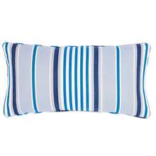  Blue Striped Lumbar Pillow