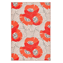  Japanese Poppy Washable Rug