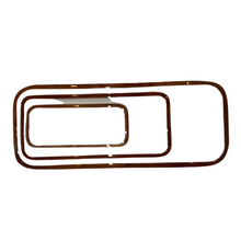  Acacia & White Enamel Tray