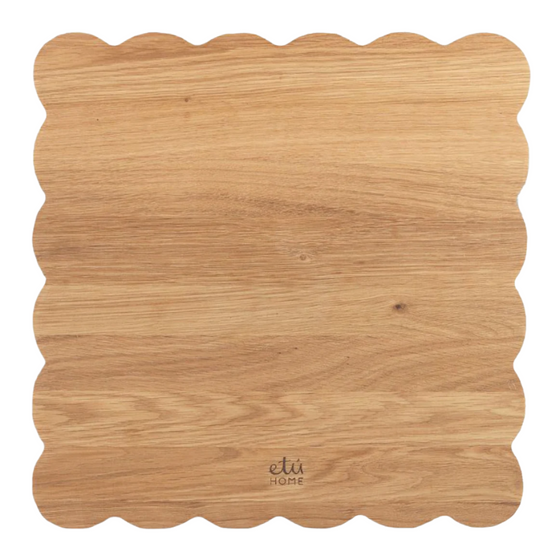 Scalloped Med. Square Cutting Board