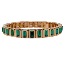  Emerald Mini Square Gem Bracelet