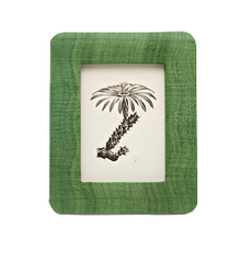  Dark Green Silk Frame