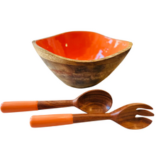  Orange Mango Bowl & Server Set
