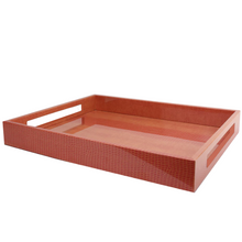  Orange Faux Croc Tray