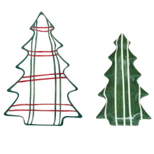  Ceramic Tree Plates, Set of 2