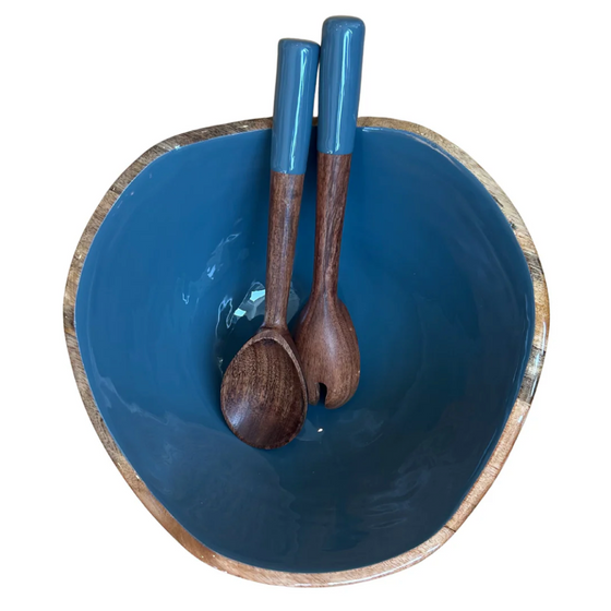 Cobalt Blue Mango Bowl & Server Set