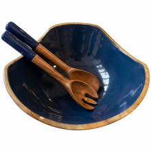  Navy Mango Bowl & Server Set