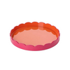 Pink and Orange Scalloped Tray