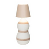 Lido Rechargeable Ceramic Bottle Lamp - Horizontal Stripe