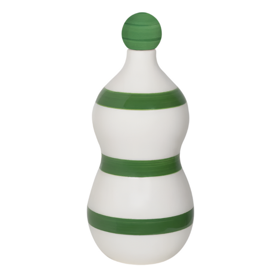 Lido Rechargeable Ceramic Bottle Lamp - Horizontal Stripe