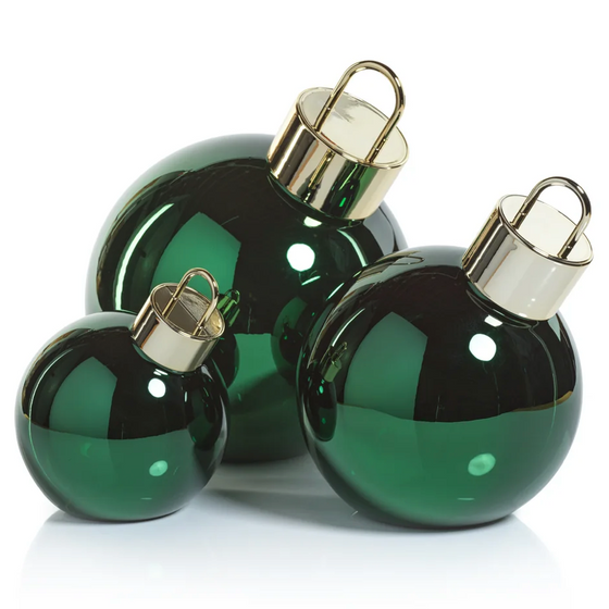 Green Glass Ball - 4"