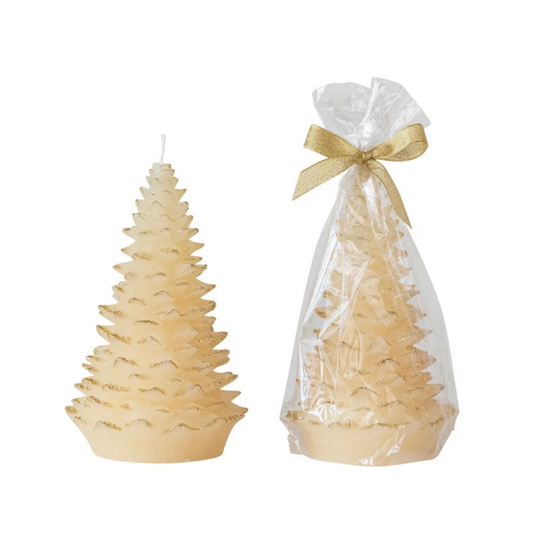 Round Tree Candle  7"