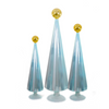 Pleated Trees with Topper,  Set of 3